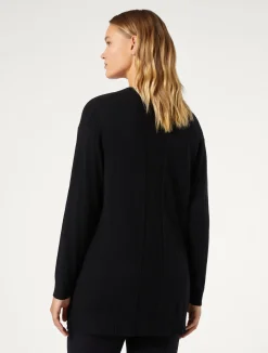 Sale Marina Rinaldi Viscose yarn sweater BLACK