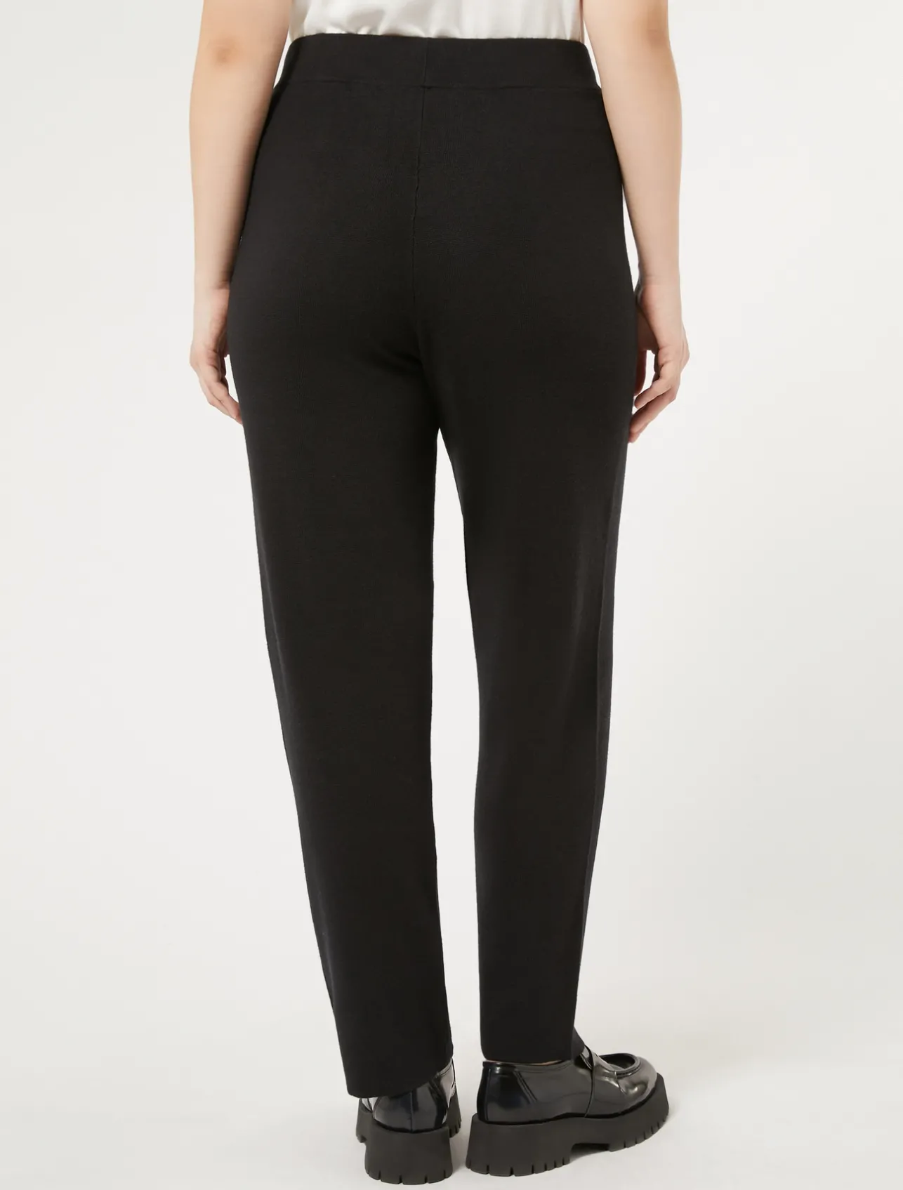 Sale Marina Rinaldi Viscose yarn trousers BLACK