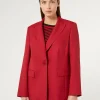 Clearance Marina Rinaldi Viscose-blend blazer jacket RED