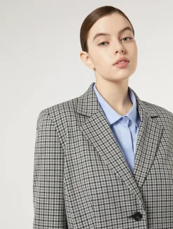 Outlet Marina Rinaldi Viscose-blend blazer jacket BLACK