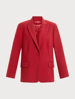 Clearance Marina Rinaldi Viscose-blend blazer jacket RED