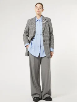 Outlet Marina Rinaldi Viscose-blend blazer jacket BLACK