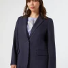Sale Marina Rinaldi Viscose-blend twill jacket NAVY