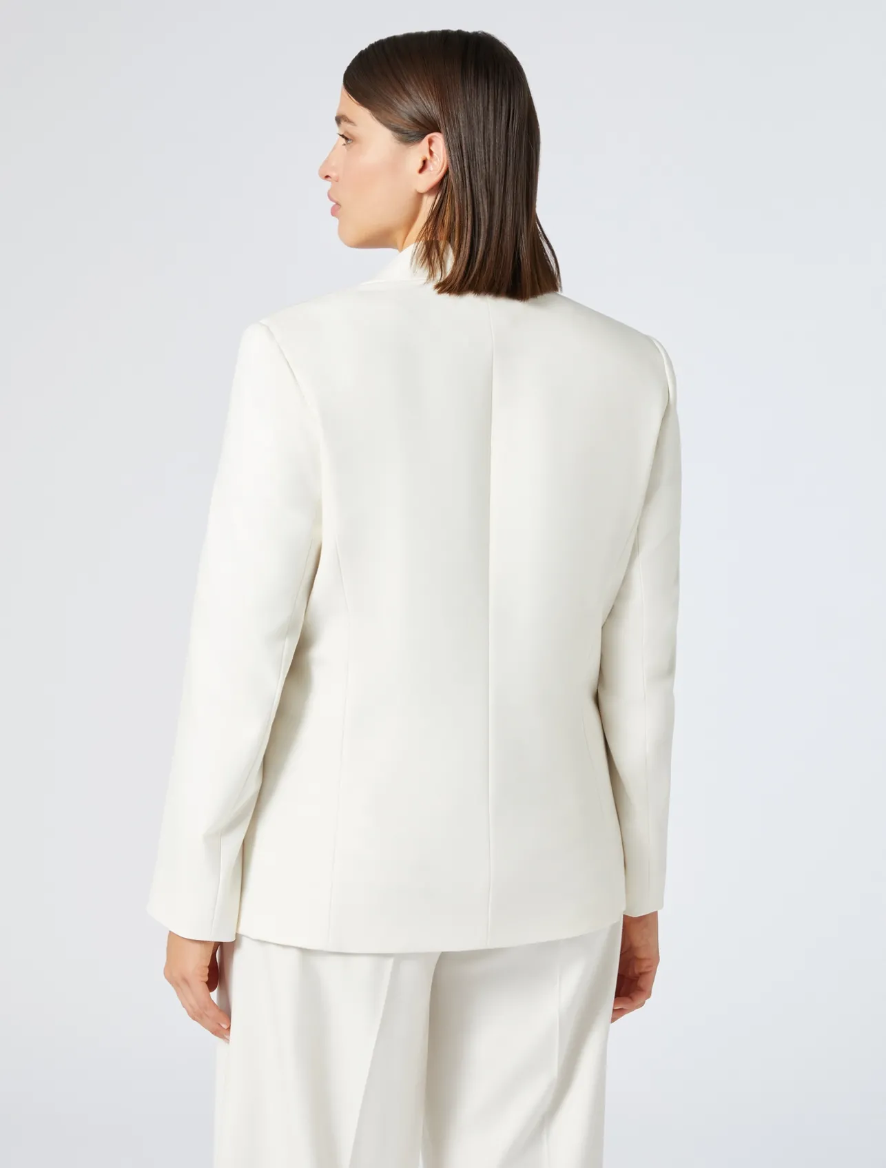 Clearance Marina Rinaldi Viscose-blend twill jacket IVORY
