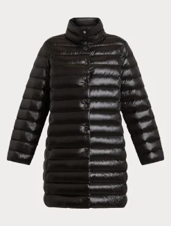 Hot Marina Rinaldi Water-repellent canvas down jacket BLACK
