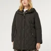 Online Marina Rinaldi Water-repellent canvas jacket BLACK