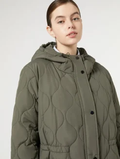 Sale Marina Rinaldi Water-repellent canvas jacket KAKI