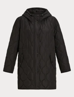 Online Marina Rinaldi Water-repellent canvas jacket BLACK