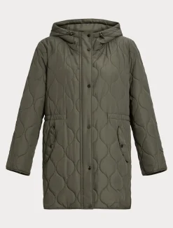 Sale Marina Rinaldi Water-repellent canvas jacket KAKI