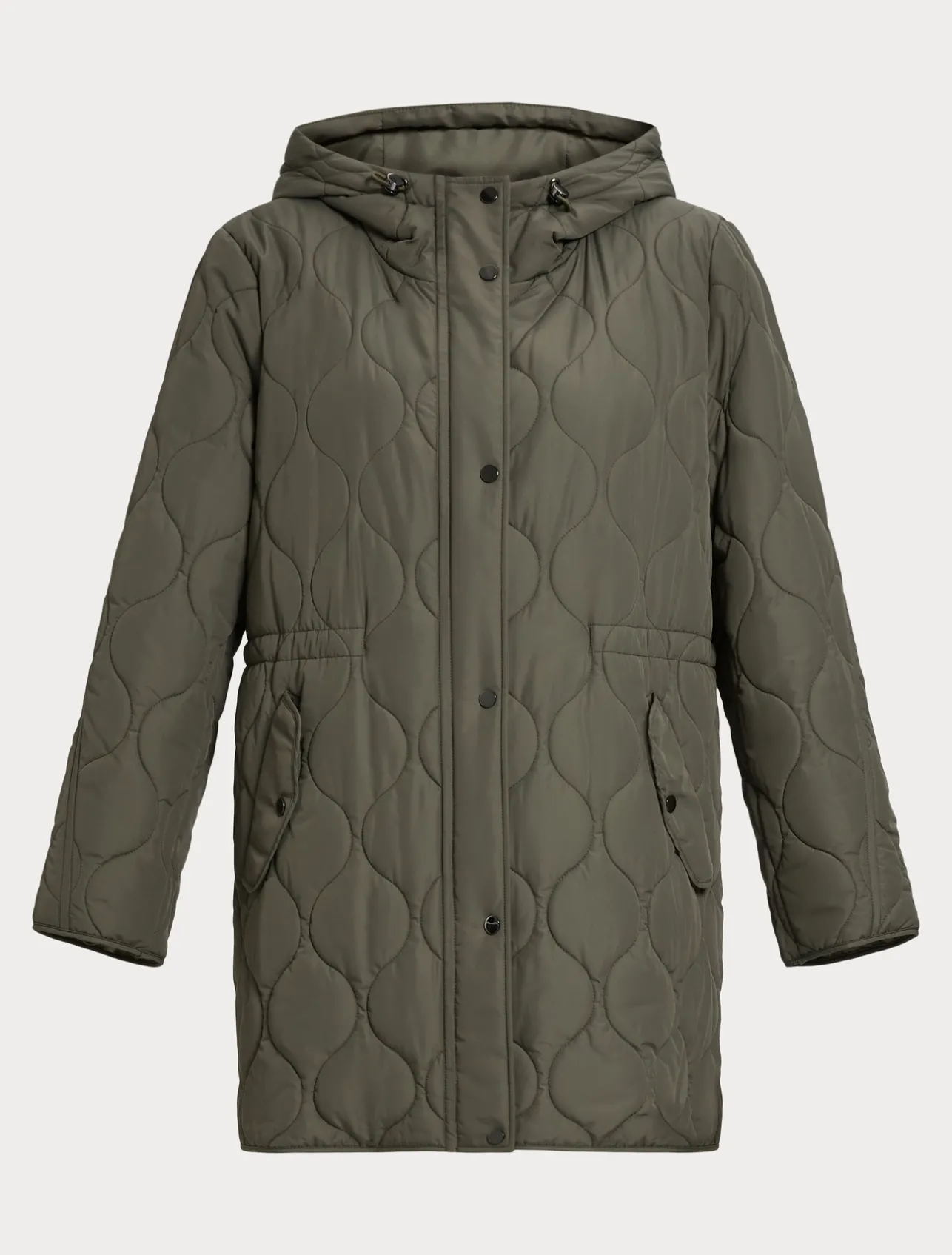 Sale Marina Rinaldi Water-repellent canvas jacket KAKI