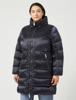 Best Marina Rinaldi water-repellent down jacket ULTRAMARINE