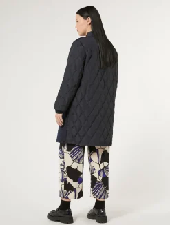 Online Marina Rinaldi Water-repellent jersey and canvas jacket ULTRAMARINE