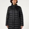 Discount Marina Rinaldi Water-repellent nylon canvas down jacket BLACK