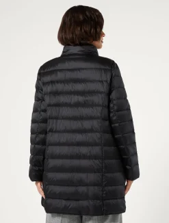 Discount Marina Rinaldi Water-repellent nylon canvas down jacket BLACK