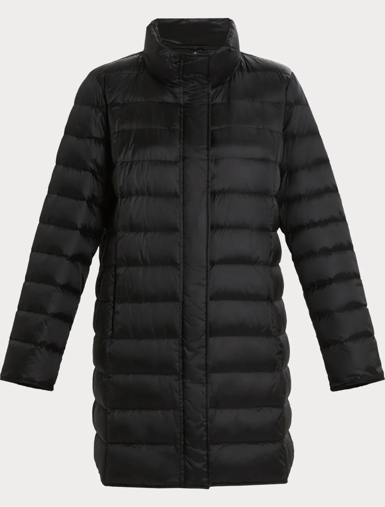 Discount Marina Rinaldi Water-repellent nylon canvas down jacket BLACK