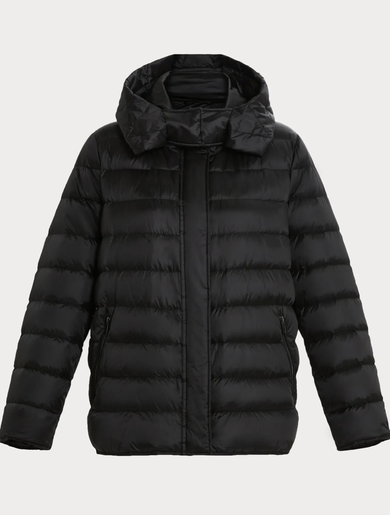 Sale Marina Rinaldi Water-repellent nylon canvas jacket BLACK
