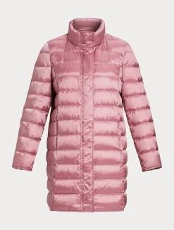 Fashion Marina Rinaldi Water-repellent nylon canvas down jacket ANTIQUEROSE
