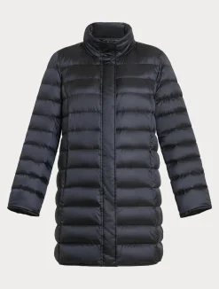 Hot Marina Rinaldi Water-repellent nylon canvas down jacket ULTRAMARINE