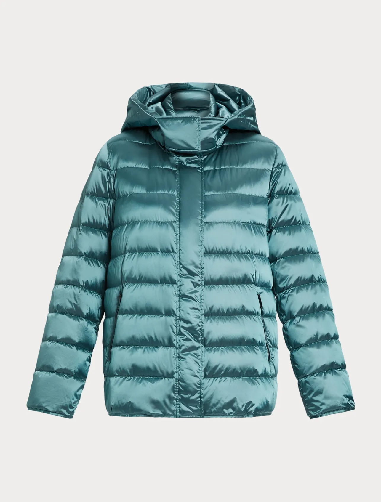 New Marina Rinaldi Water-repellent nylon canvas jacket SAGEGREEN