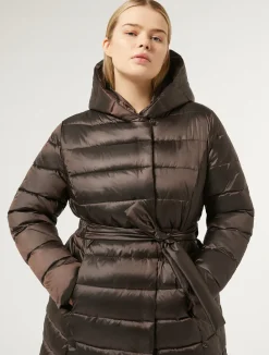 Best Marina Rinaldi Water-repellent nylon fabric puffer jacket DARKBOWN