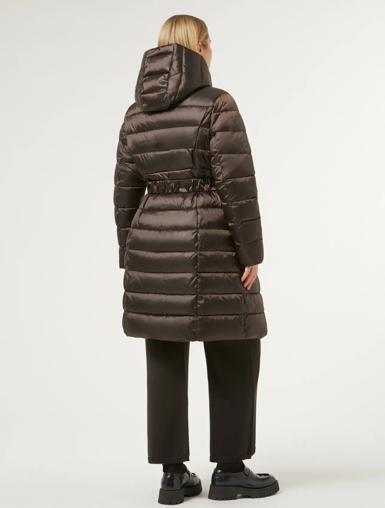 Best Marina Rinaldi Water-repellent nylon fabric puffer jacket DARKBOWN