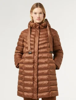 Online Marina Rinaldi Water-repellent padded coat BROWN