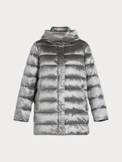 Online Marina Rinaldi Water-repellent padded coat MEDIUMGREY