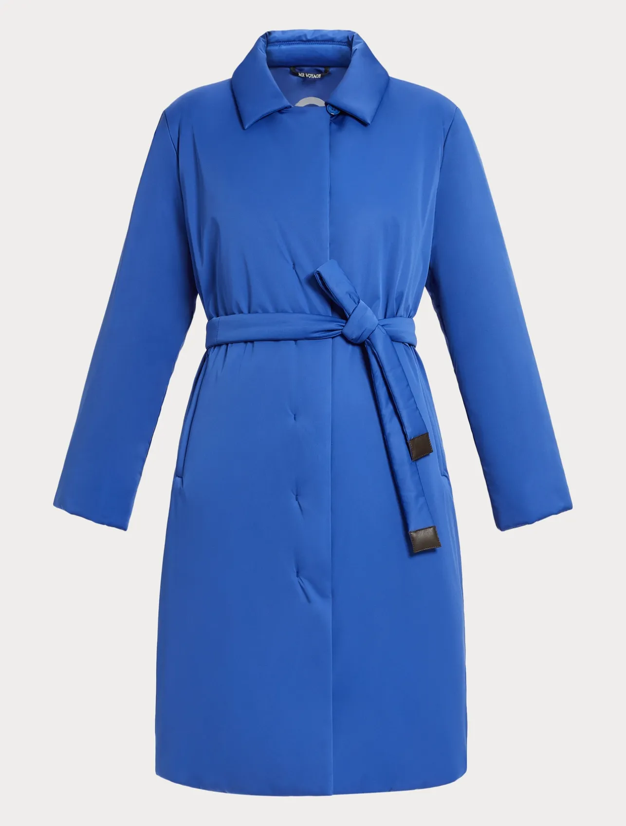 Clearance Marina Rinaldi Water-repellent satin padded coat CHINABLUE