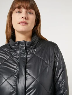 Discount Marina Rinaldi Water-repellent technical canvas jacket BLACK