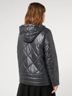 Discount Marina Rinaldi Water-repellent technical canvas jacket BLACK