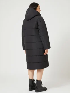 Sale Marina Rinaldi Water-repellent technical padded jacket BLACK