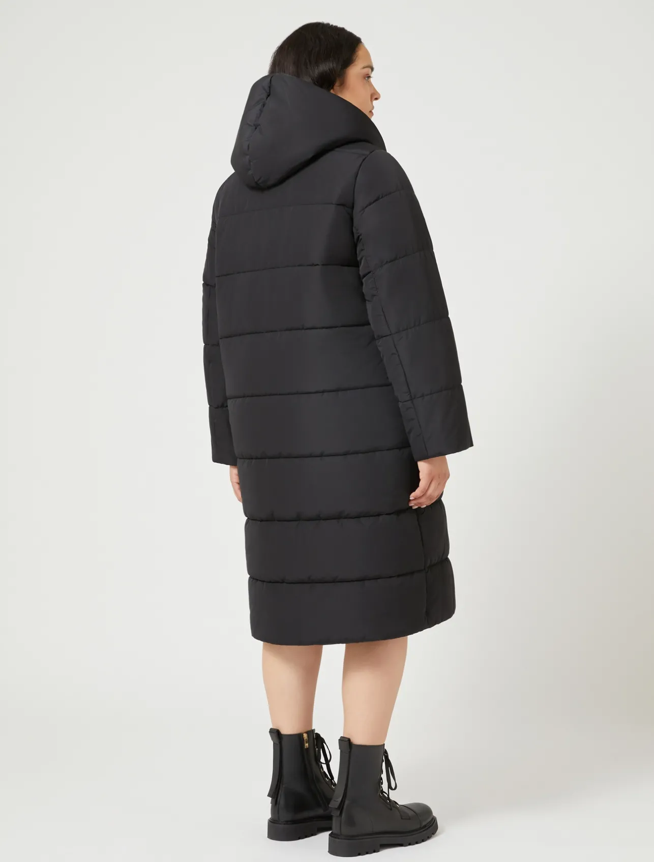 Sale Marina Rinaldi Water-repellent technical padded jacket BLACK