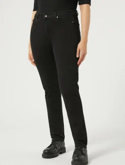 New Marina Rinaldi Wonder-fit compact denim jeans BLACK