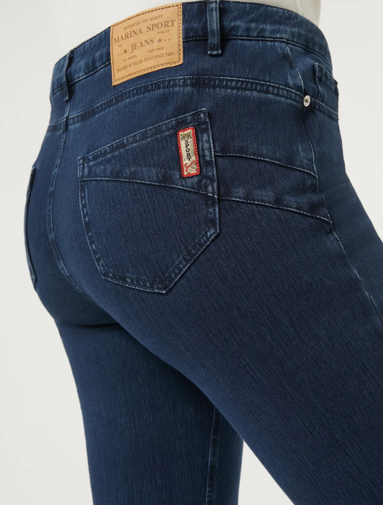 Outlet Marina Rinaldi Wonder-fit compact denim jeans MIDNIGHTBLUE