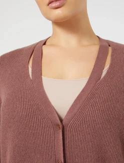 Hot Marina Rinaldi Wool and cashmere cardigan RUST