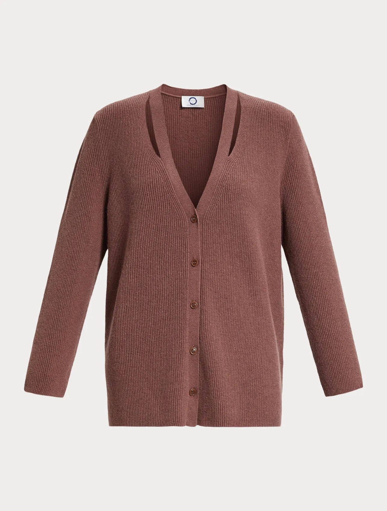 Hot Marina Rinaldi Wool and cashmere cardigan RUST
