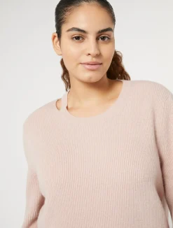 Outlet Marina Rinaldi Wool and cashmere sweater PINK