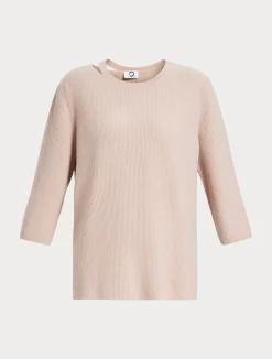 Outlet Marina Rinaldi Wool and cashmere sweater PINK