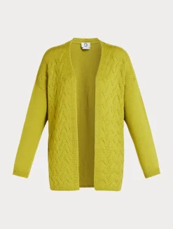 Clearance Marina Rinaldi Wool and lurex cardigan LIME