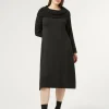 Fashion Marina Rinaldi Wool and lurex dress BLACK