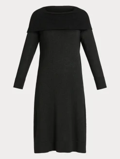 Fashion Marina Rinaldi Wool and lurex dress BLACK