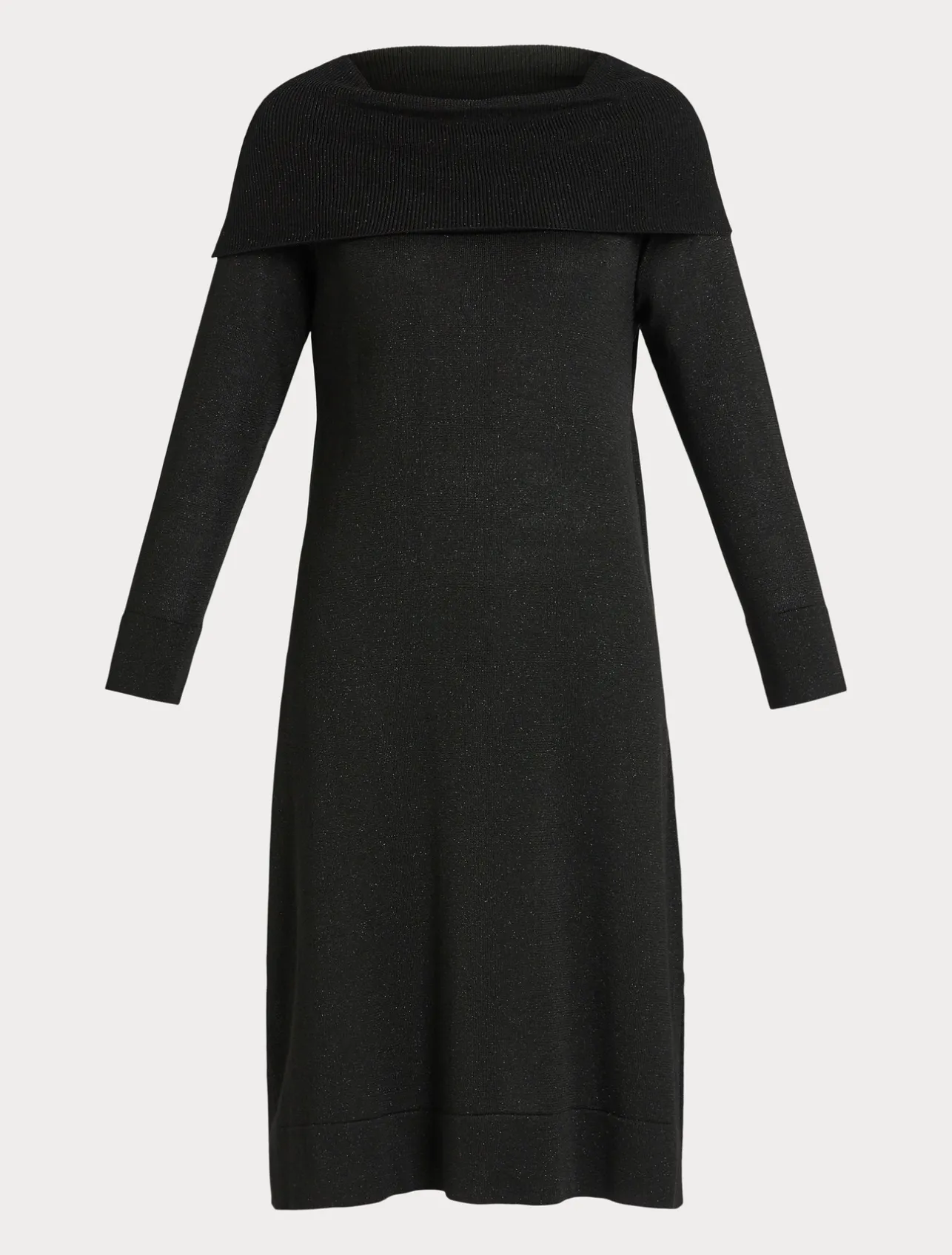 Fashion Marina Rinaldi Wool and lurex dress BLACK