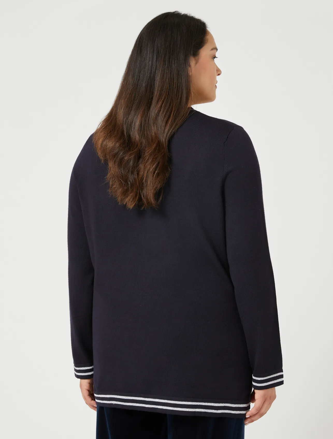 Hot Marina Rinaldi Wool and lurex jumper MIDNIGHTBLUE