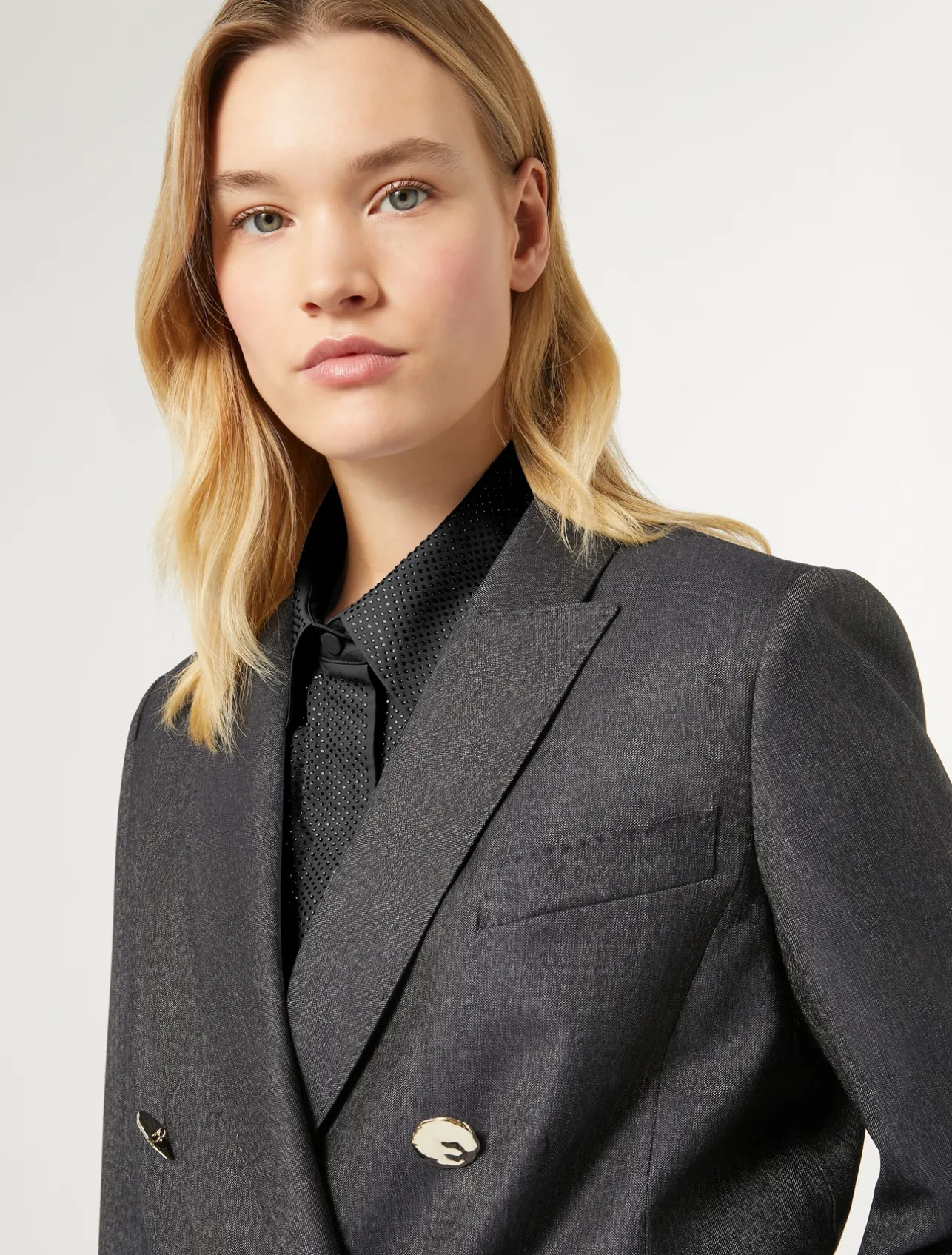Fashion Marina Rinaldi Wool and silk blazer BLUEJEANS