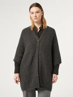 Fashion Marina Rinaldi Wool blend cardigan MEDIUMGREY