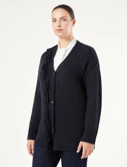 Best Marina Rinaldi Wool blend cardigan MIDNIGHTBLUE