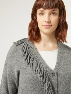 Hot Marina Rinaldi Wool blend cardigan MEDIUMGREY