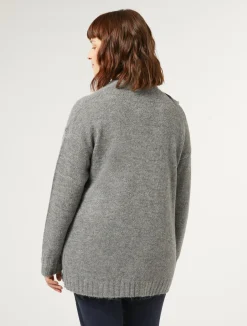 Hot Marina Rinaldi Wool blend cardigan MEDIUMGREY