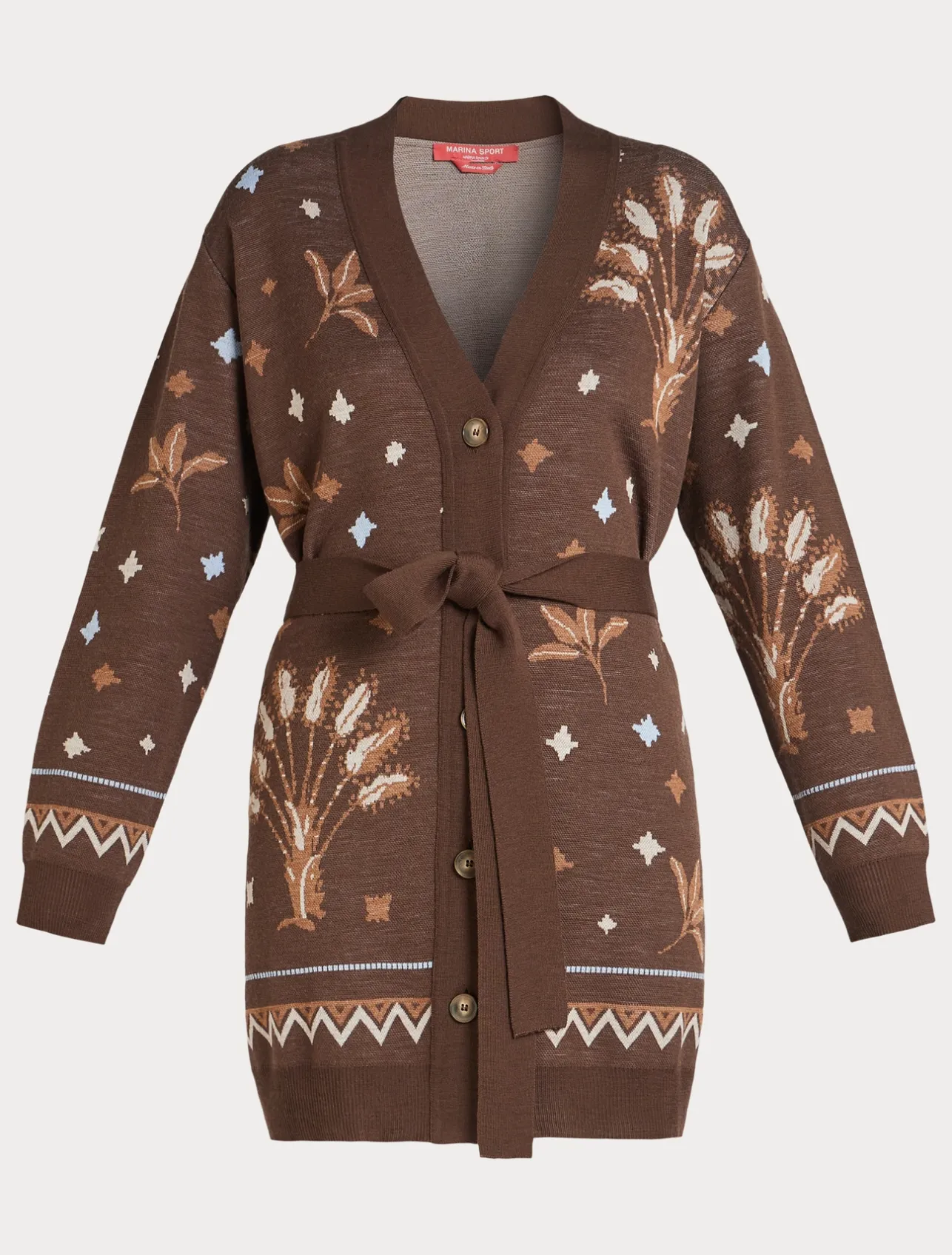 Sale Marina Rinaldi Wool blend cardigan BROWN
