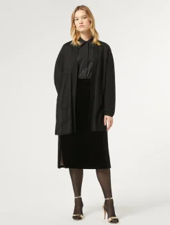Best Marina Rinaldi Wool blend cardigan BLACK